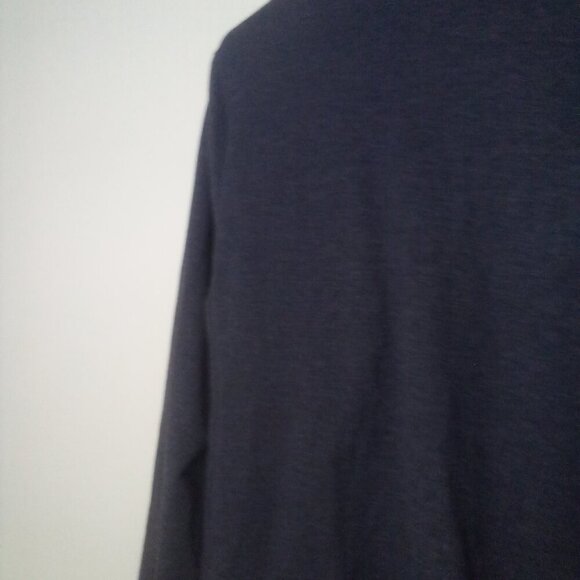 New Directions Shirt Jacket L Long Sleeve Off Center Zipper Pockets Soft Gray - Picture 4 of 16